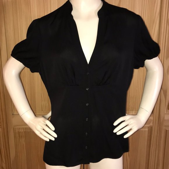 Elie Tahari Button down shirt Short sleeves XL - Picture 1 of 2